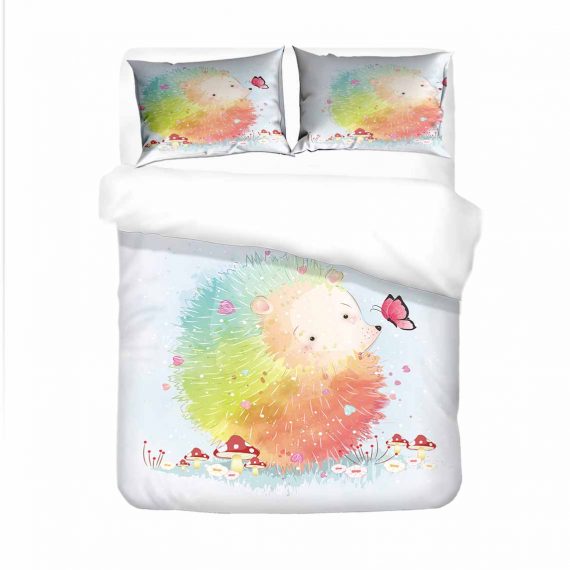 Hedgehog Bedding Set 3D Style Animal Duvet Cover
