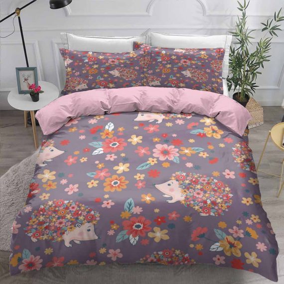 Hedgehog Bedding Set 3D Style Animal Duvet Cover