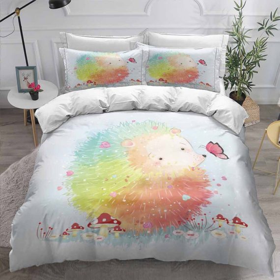Hedgehog Bedding Set 3D Style Animal Duvet Cover