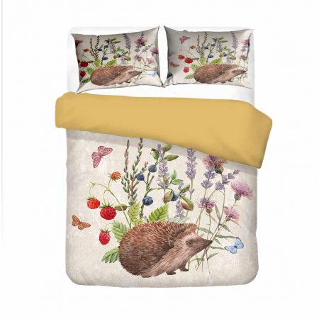 Animal Hedgehog Printing Bedding Set 3D Style