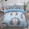 Animal Hedgehog Printing Bedding Set 3D Style