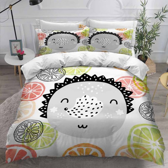 Hedgehog Duvet Cover 3D Animal Bedding Set