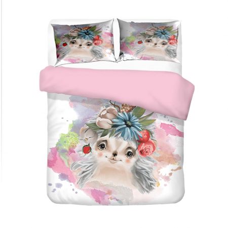 Hedgehog Duvet Cover 3D Animal Bedding Set