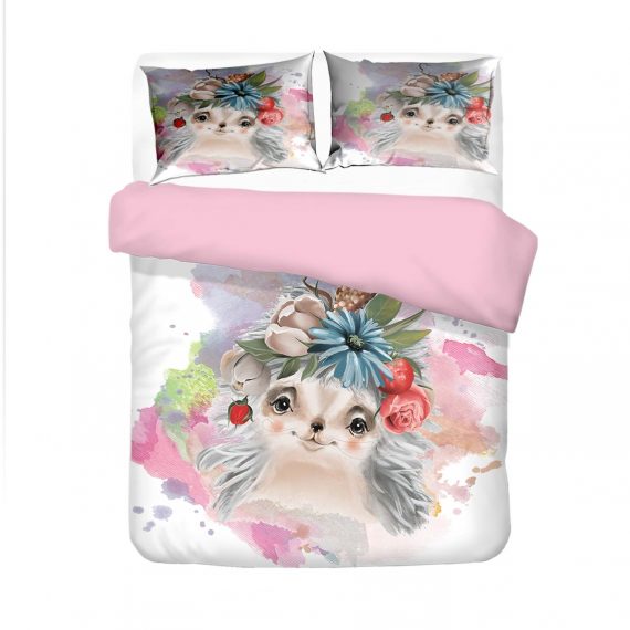 Hedgehog Duvet Cover 3D Animal Bedding Set