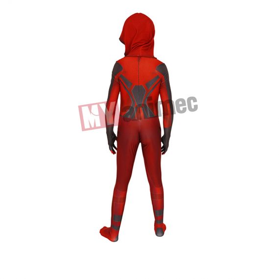 Crimson Cowl Suit PS5 Spiderman Costume Kids Cosplay Jumpsuit