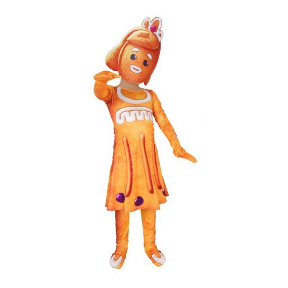 Gingerbread Man Costume Kids Halloween Cosplay Suit