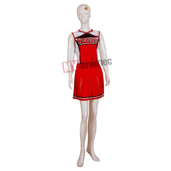 Red Cheerios Glee Uniform School Gril Cheerleader Costumes