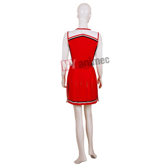 Red Cheerios Glee Uniform School Gril Cheerleader Costumes