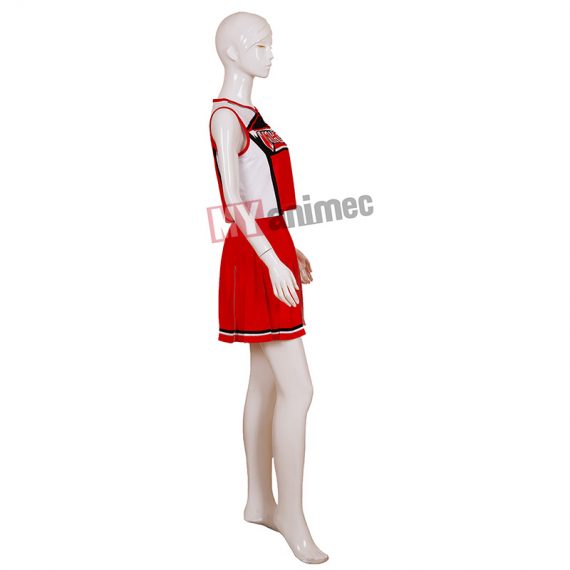 Red Cheerios Glee Uniform School Gril Cheerleader Costumes