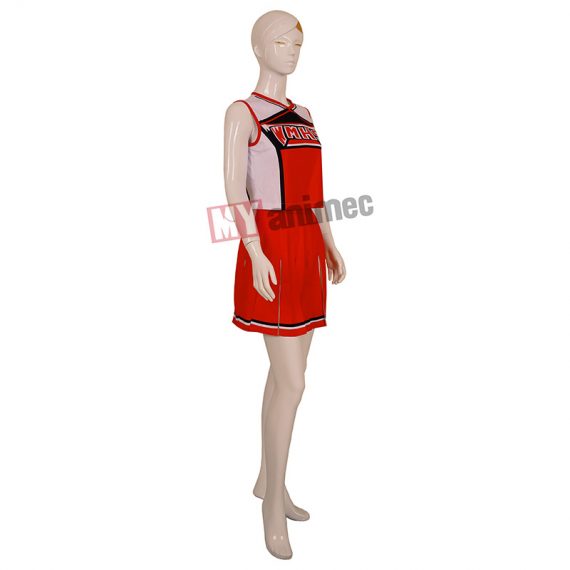 Red Cheerios Glee Uniform School Gril Cheerleader Costumes