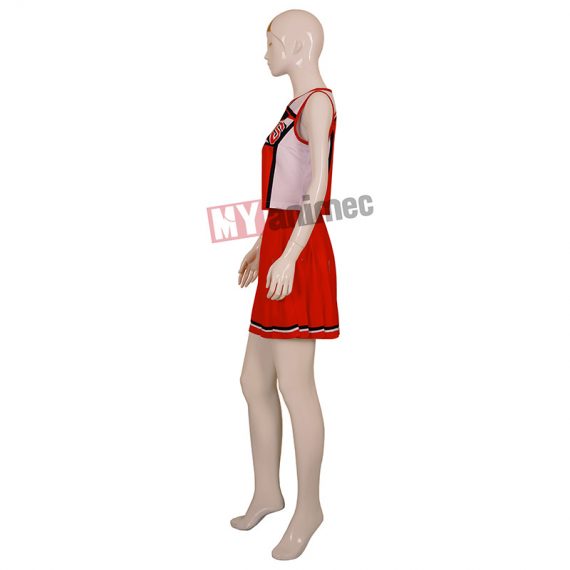Red Cheerios Glee Uniform School Gril Cheerleader Costumes
