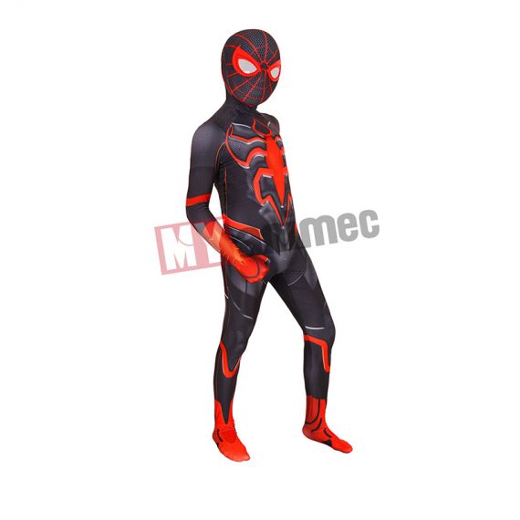 PS5 Spiderman Costume Strike Suit Halloween Cosplay Jumpsuit For Kids