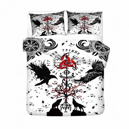 Vikings Bed Set Colorful 3D Printed Bed Sheets