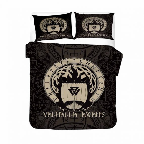 3D Style Vikings Comforter Set