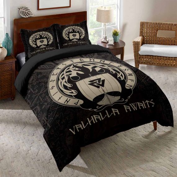 3D Style Vikings Comforter Set