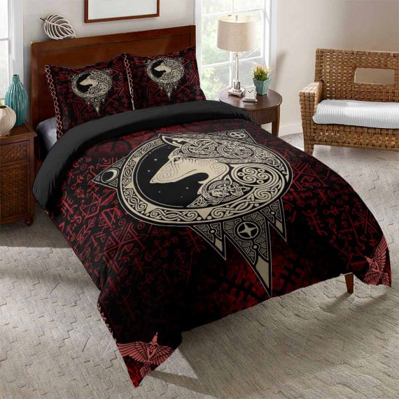 3D Style Vikings Comforter Set
