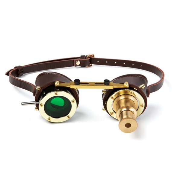 Steampunk PU Green Blindfold