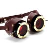 Steampunk PU Metal Blindfold Goggles