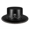 Halloween Steampunk Black Skeleton Jazz Hat
