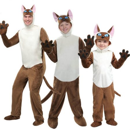Halloween Family Animal Siamese Cat Costume