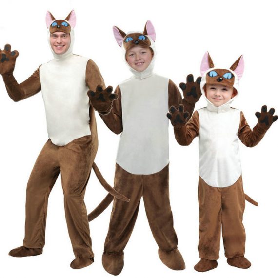 Halloween Family Animal Siamese Cat Costume