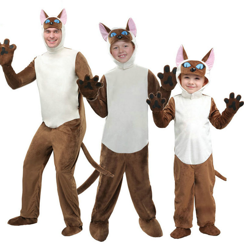 Halloween Family Animal Siamese Cat Costume MYanimec