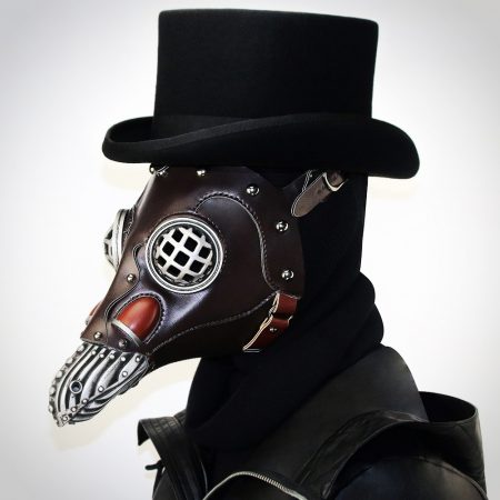 Steampunk Plague Doctor Headgear Long Nose Beak