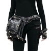 Black PU Steampunk Waist Bag