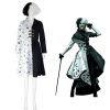 Cruella De Vil Costume 101 Dalmatians Cosplay Coat