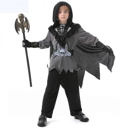 Boys Grim Reaper Halloween Party Costume Suit