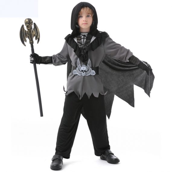 Boys Grim Reaper Halloween Party Costume Suit