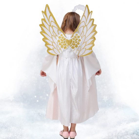 Girls White Angel Halloween Costume