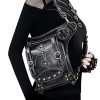 Black PU Steampunk Waist Bag