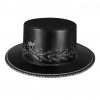 Halloween Steampunk Black Skeleton Jazz Hat