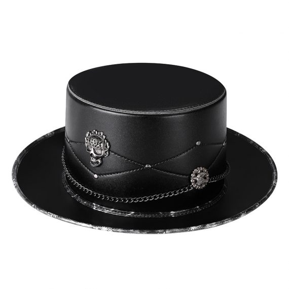 Halloween Steampunk Skeleton Jazz Hat