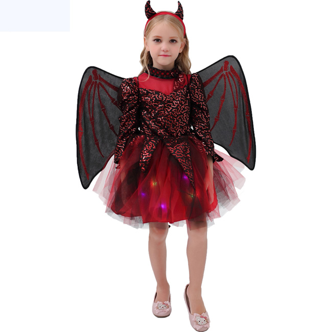 Kids Black Devil Halloween Costume - MYanimec