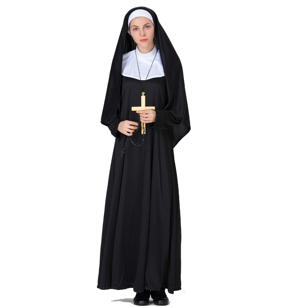 Plus Size Womens Nun Halloween Costume MYanimec