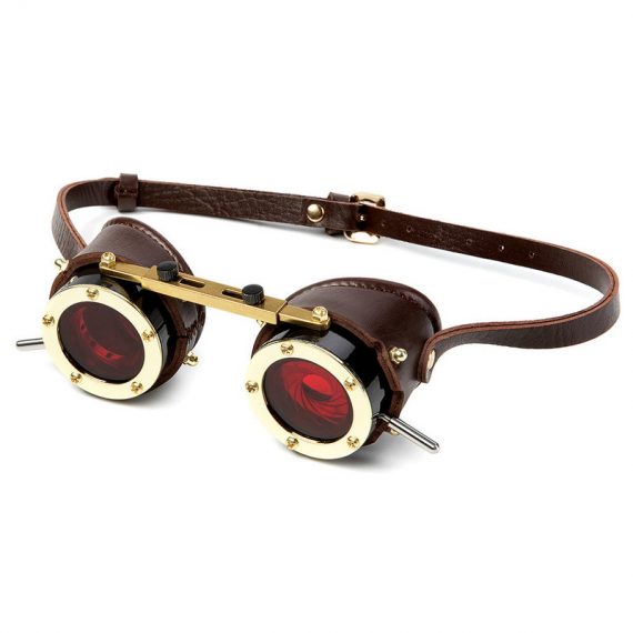 Steampunk Red Blindfold Goggles