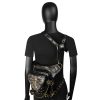 Halloween Golden Skull Steampunk Retro Waist Bag