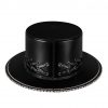 Halloween Steampunk Black Skeleton Jazz Hat