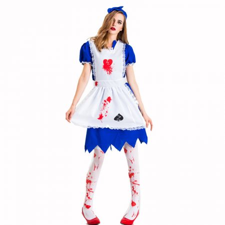 Plus Size Scary Maid Costume Uniform