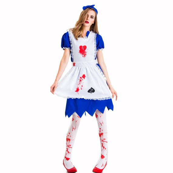 Plus Size Scary Maid Costume Uniform