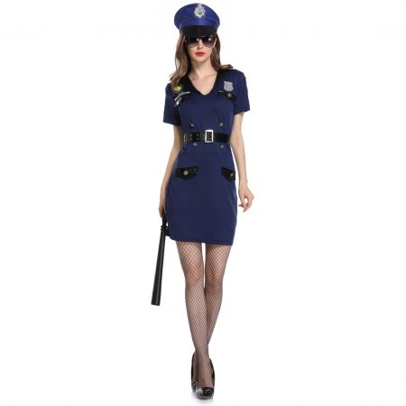 Womens Cool Cop Officer Costume