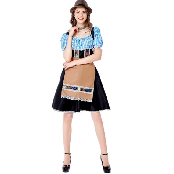 Womens Oktoberfest Costume Dress And Apron