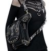 Black PU Steampunk Waist Bag