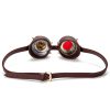 Steampunk PU Red Blindfold Goggles