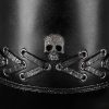 Halloween Steampunk Black Skeleton Jazz Hat