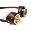 Steampunk PU Green Goggles Blindfold