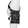 Halloween Black PU Steampunk Retro Waist Bag