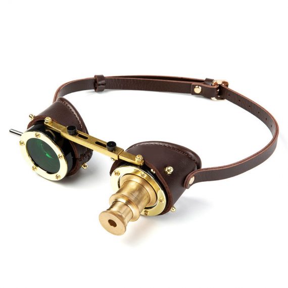 Steampunk PU Green Blindfold